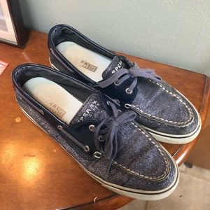 purple sparkly sperrys